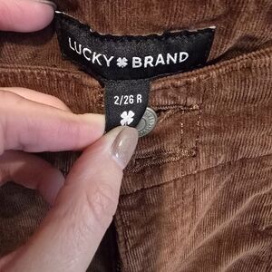Lucky Brand Chocolate Corduroy Trousers